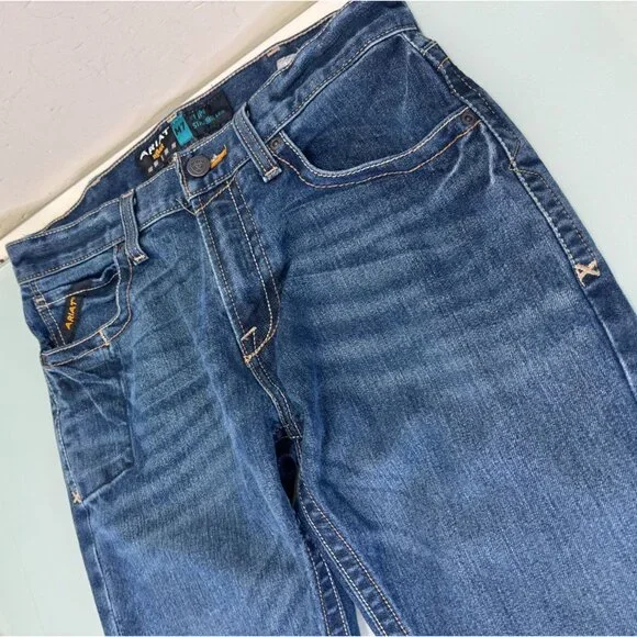 Ariat M7 Rebar Jeans Mens 30X32 Slim Straight Leg DuraStretch Workwear